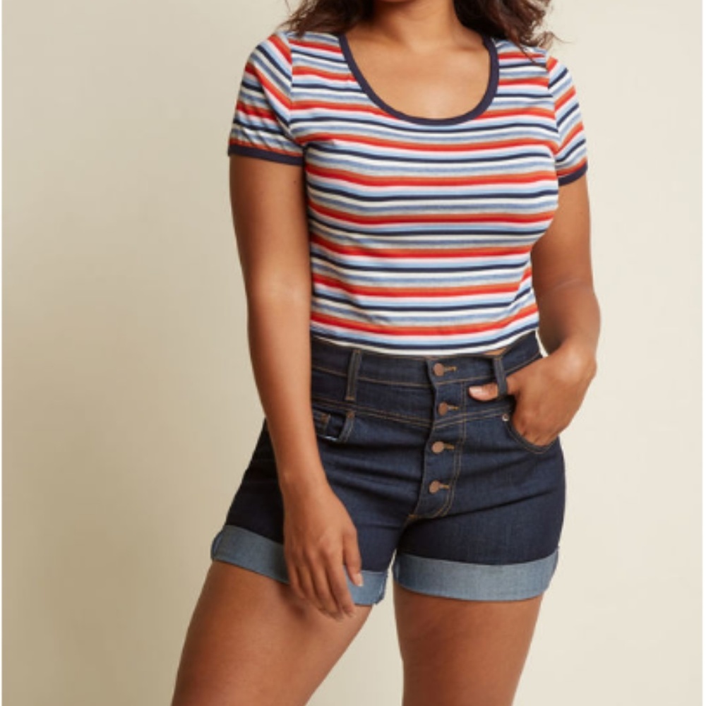 Kareoke Songtress Denim Shorts